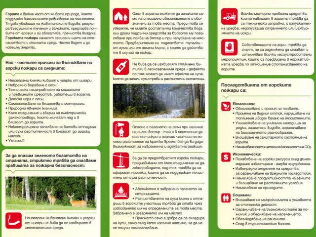 Информационно-разяснителна кампания „Пази горите от пожар“ и „Пази реколтата от пожар“